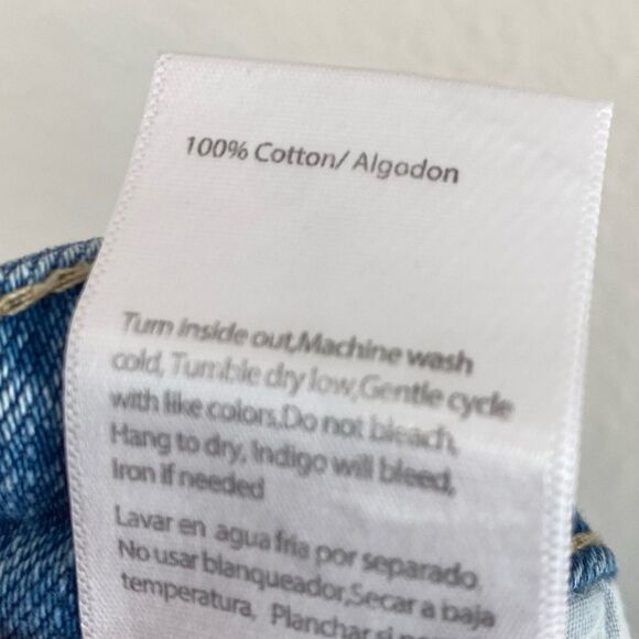 Insane Gene High Rise Front Heavy Light Wash Destroyed Shorts Size Medium - Picture 15 of 15